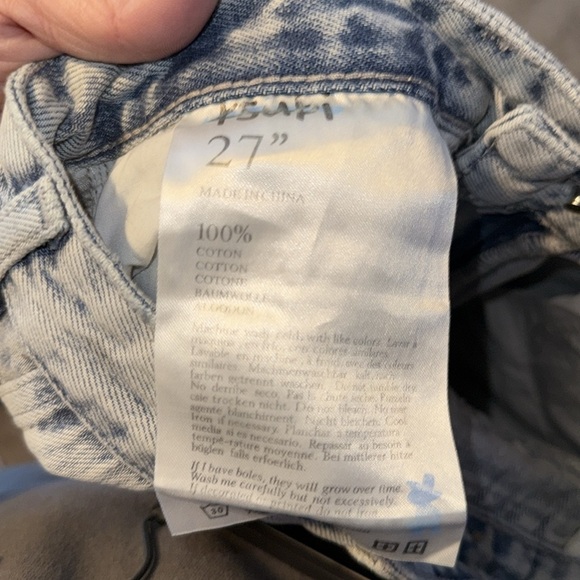 Ksubi Jeans Womens 27x32 Blue Wide Leg High Rise Light Wash. B2 - Picture 6 of 7